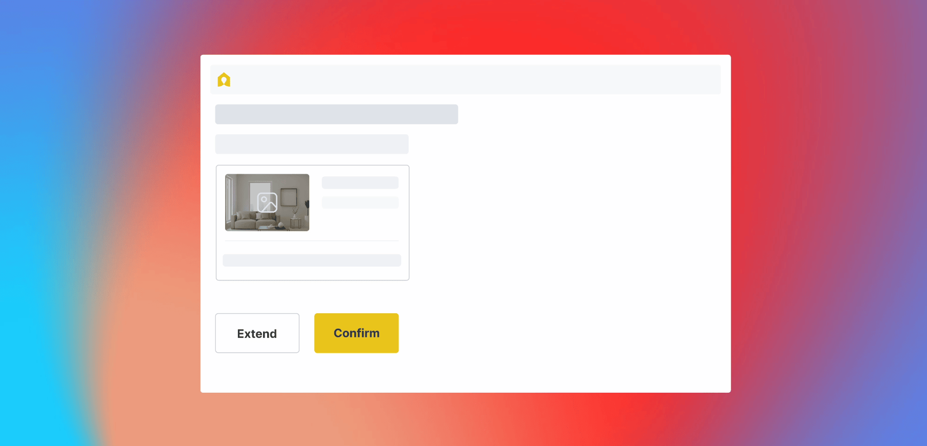 An animated mock-up of the new extension request form